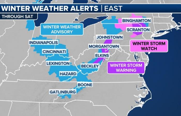 Cuándo esperar fuertes vientos, clima invernal y nieve en Nueva York, PA l Cronología