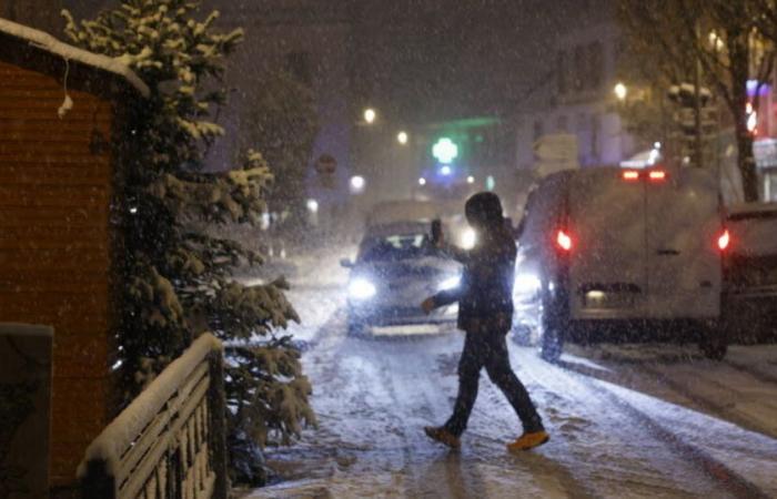 Mal tiempo. En Alsacia, nieve en las llanuras y en las alturas