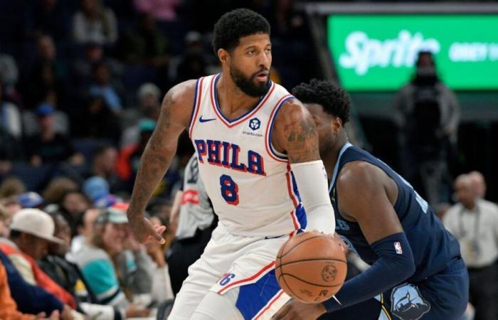 Paul George se lesiona la rodilla en el último revés para los tres grandes de los Sixers