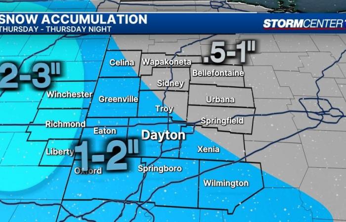 Aviso de clima invernal emitido para partes del área; Última pista, cronometraje e impactos de la nieve.