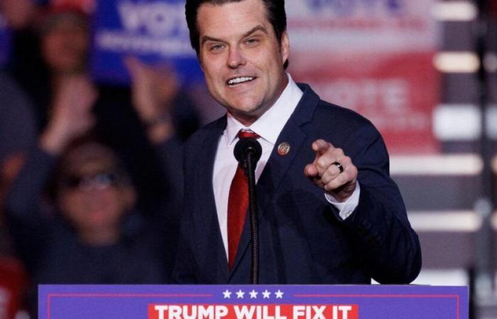 El polémico Matt Gaetz dice que renuncia a ser ministro de Justicia de Donald Trump