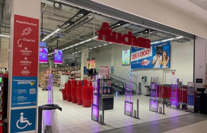 En Burdeos, los empleados de Auchan afectados por el plan social.