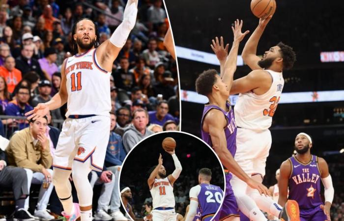 Jalen Brunson y Karl-Anthony llevan a los Knicks a vencer a los Suns