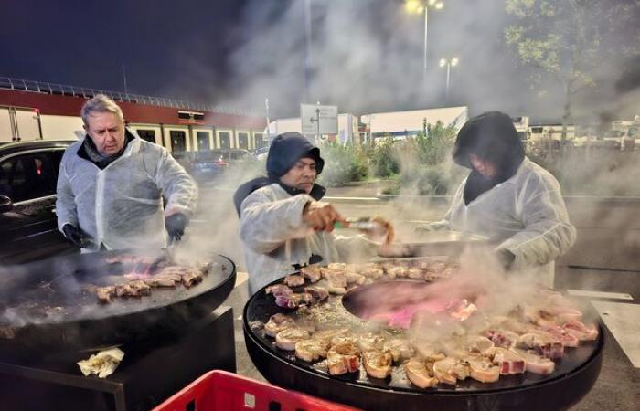 Banquete XXL, fanfarria y barbacoa… Son las 6 y Rungis descorcha el Beaujolais Nouveau