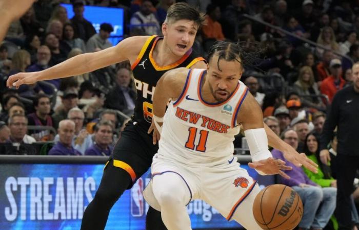 Los Suns intentan romper una racha de cuatro derrotas consecutivas contra Mikal Bridges y Knicks