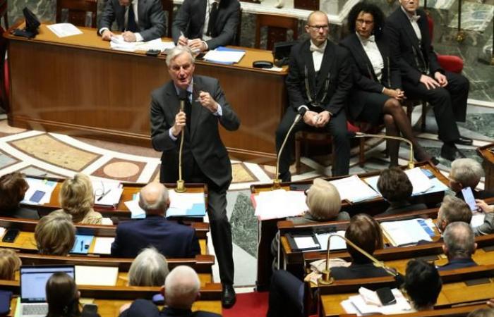 Michel Barnier ante la creciente amenaza de censura de la RN en la Asamblea Nacional