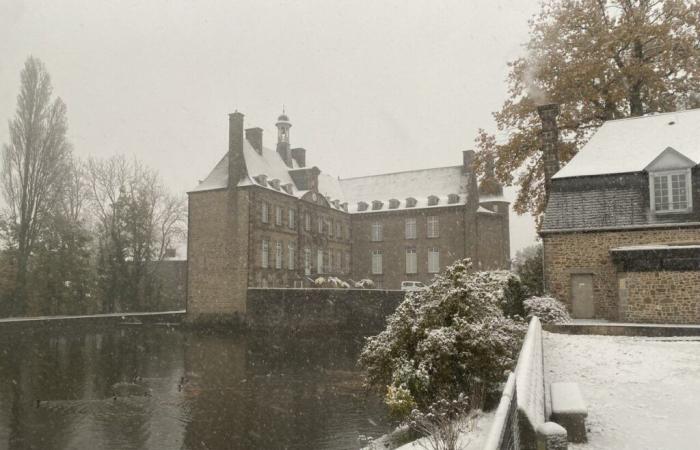 EN FOTOS. La tierra de Flers se despierta bajo la nieve: una decoración navideña