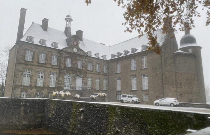 EN FOTOS. La tierra de Flers se despierta bajo la nieve: una decoración navideña