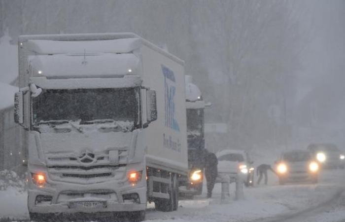 Cortes de electricidad, fuertes nevadas… La tormenta Caetano atraviesa Francia hacia el este