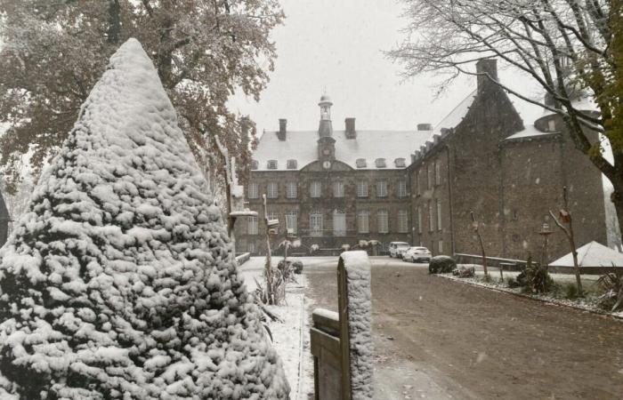 EN FOTOS. La tierra de Flers se despierta bajo la nieve: una decoración navideña