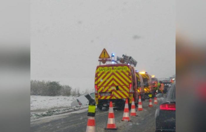 Es caos en las carreteras de Sena Marítimo.