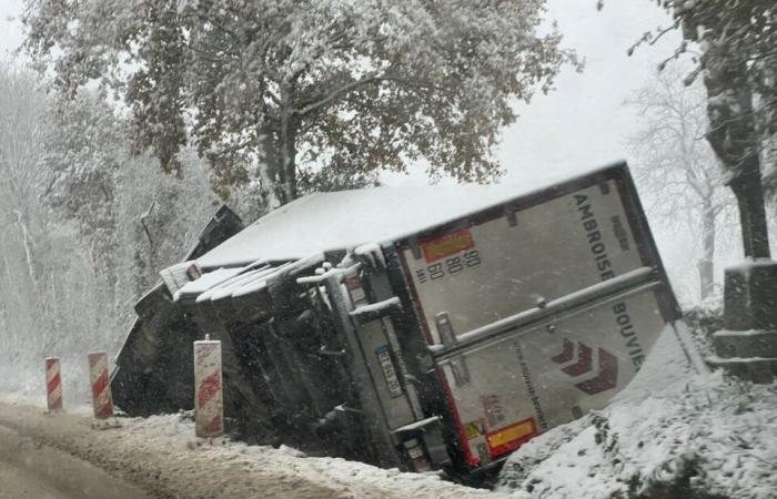 EN FOTOS. La tierra de Flers se despierta bajo la nieve: una decoración navideña