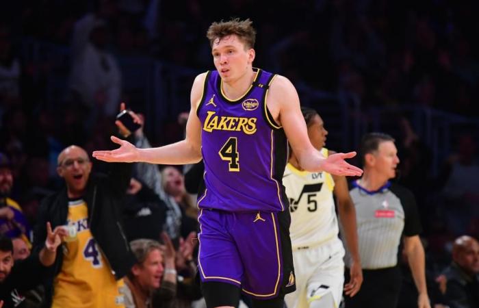 Lo que hay que saber sobre el impresionante aluvión de triples del novato de los Lakers, Dalton Knecht