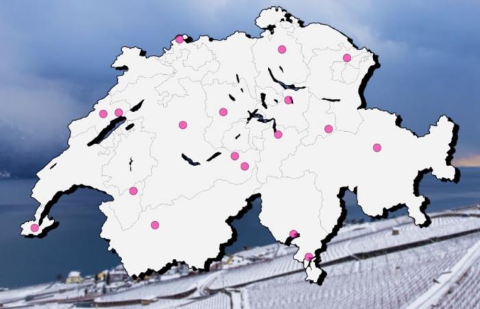 Aquí es cuando cae la primera nieve en Suiza.