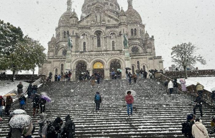 En Montmartre, en el Palacio de Versalles… Imágenes de Île-de-France bajo la nieve