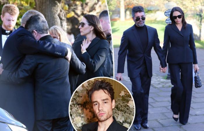 Simon Cowell rompe a llorar y abraza a los padres de Liam Payne en el funeral del fallecido cantante en el Reino Unido