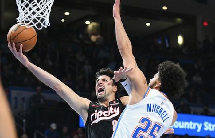 Las 24 pérdidas de balón de los Trail Blazers descarrilan el enérgico esfuerzo ante el Thunder