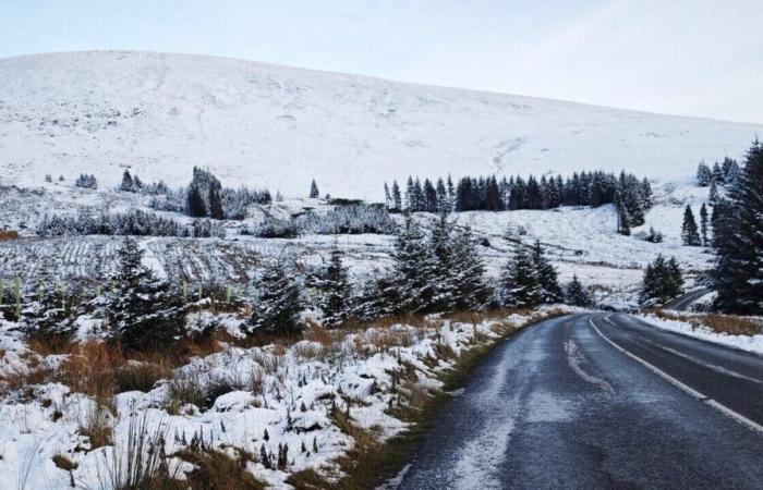 Se espera nieve bajo advertencia naranja, se pronostican mínimas de -4°C