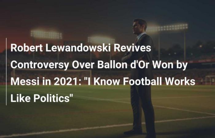 Robert Lewandowski reaviva la polémica por el Balón de Oro ganado por Messi en 2021: “Sé que el fútbol funciona como la política”