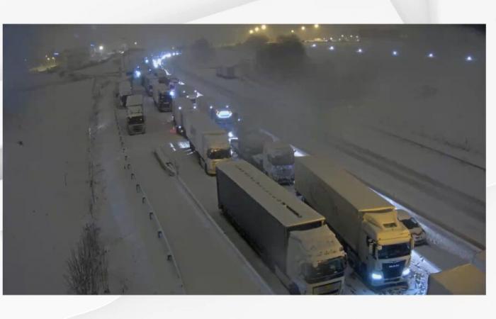 Cientos de camiones atascados en la A36 cerca de Montbéliard, “la situación mejora poco a poco”