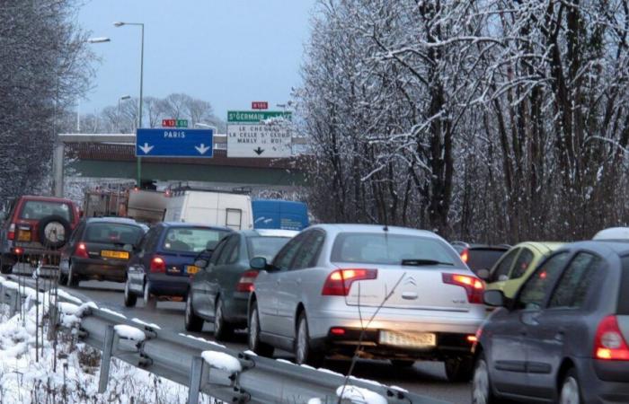 Nieve en Isla de Francia: más de 300 km de atascos y ningún transporte escolar en Yvelines el viernes