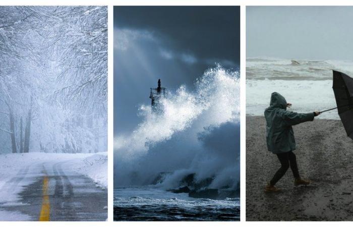 MAPA. Tormenta invernal Caetano: vientos violentos, lluvias y primeras nevadas, Météo France cambia 54 departamentos a vigilancia naranja y 37 a amarilla