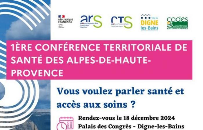 Reserve la fecha: 1.ª conferencia territorial de salud de los Alpes de Alta Provenza