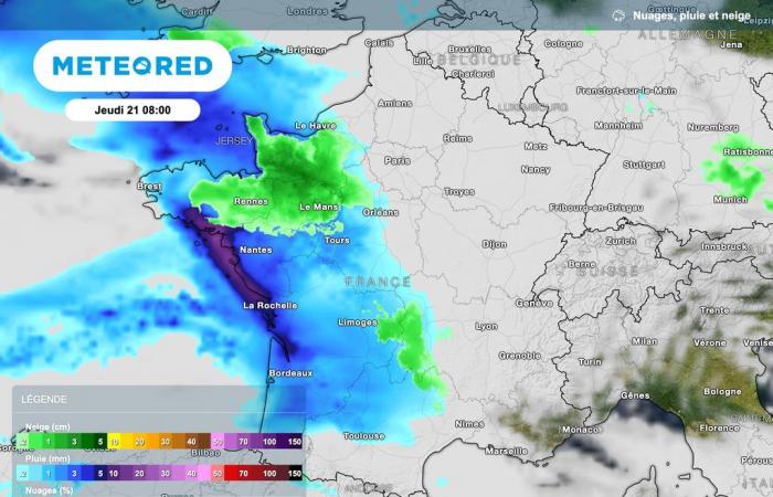 ¡Nuestros mapas confirman nevadas en Francia! ¿A qué hora nevará en tu zona?