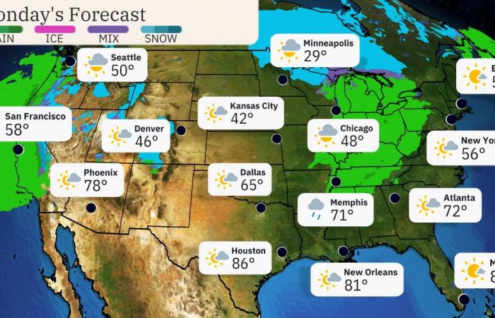 Previsión meteorológica para viajes de Acción de Gracias | Clima.com