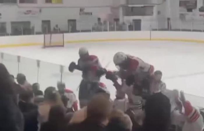 Pelea durante un partido de hockey menor en Gatineau: todo un equipo está suspendido