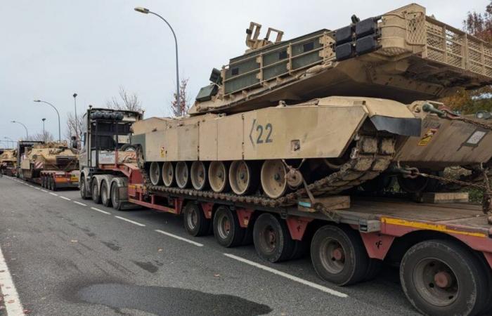 Tanques americanos pasan por el País Vasco en el marco de una operación militar