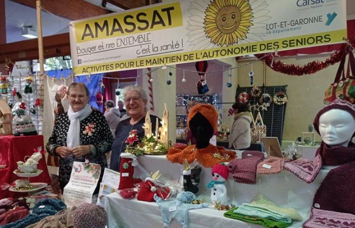 Saint-Sylvestre-sur-Lot. Los puestos de Navidad de Amassat