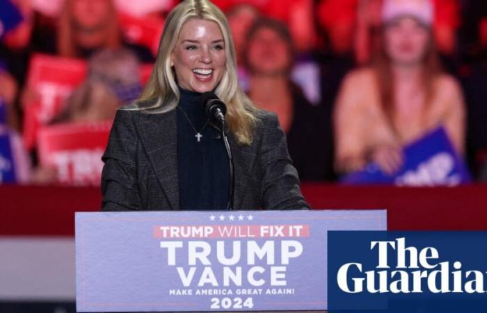 Trump nombra a Pam Bondi como fiscal general elegida después de que Gaetz se hiciera a un lado | administración Trump