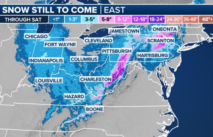 Cuándo esperar fuertes vientos, clima invernal y nieve en Nueva York, PA l Cronología