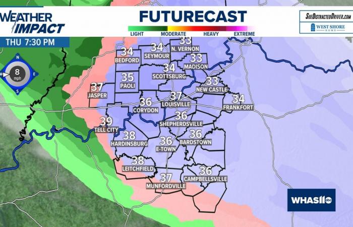 ¿Va a nevar hoy? | El tiempo en Louisville, Kentucky