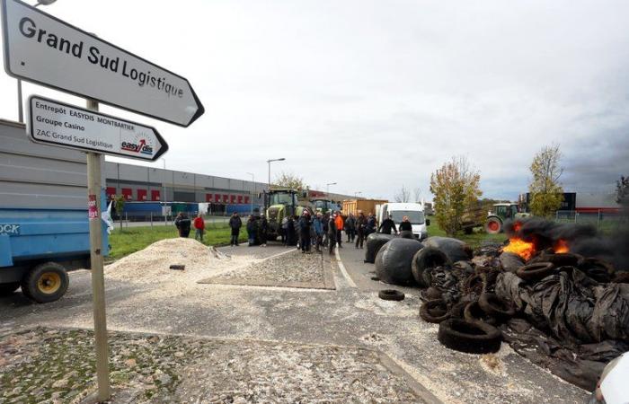 Ira de los agricultores: “Queremos presionar hasta el final”, dicen los jóvenes agricultores de Tarn y Garona que bloquearon una base logística