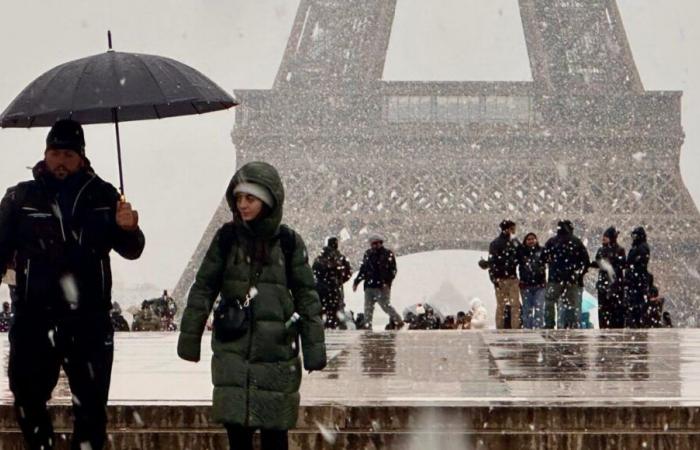 EN FOTOS – Nieve en Ile-de-France: imágenes de los primeros copos de nieve en París y la región