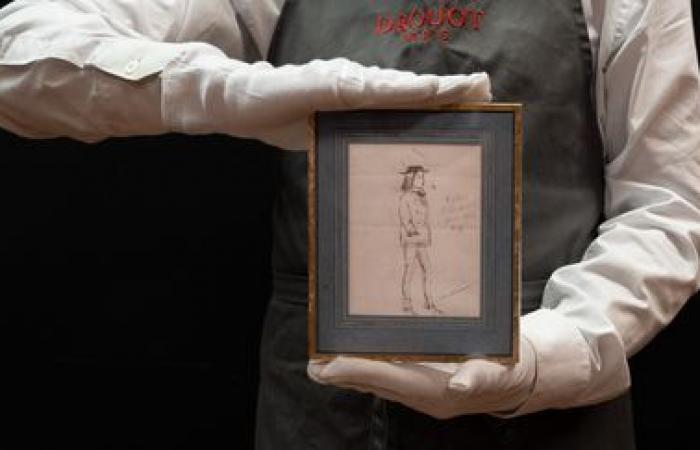 Un raro retrato de Rimbaud realizado por Verlaine en una subasta en Drouot