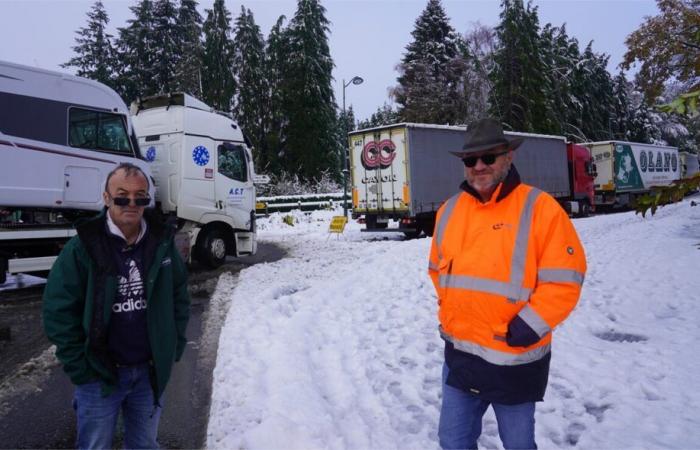 Náufragos en la carretera de Orne, testifican los camioneros Jean-François y Eric