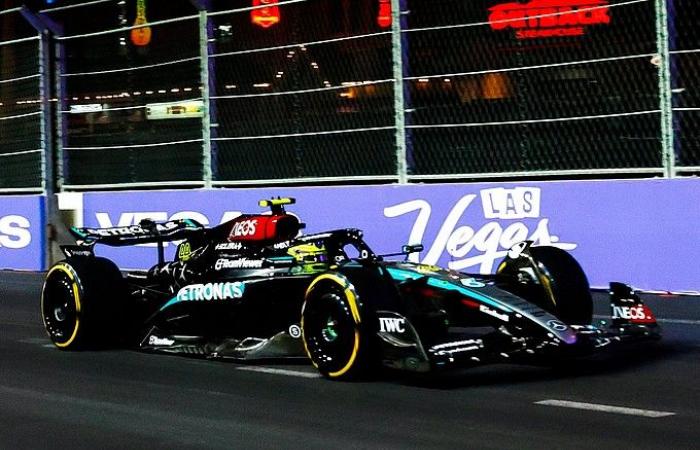 Fórmula 1 | Las Vegas, FP1: Hamilton logra un doblete de Mercedes F1