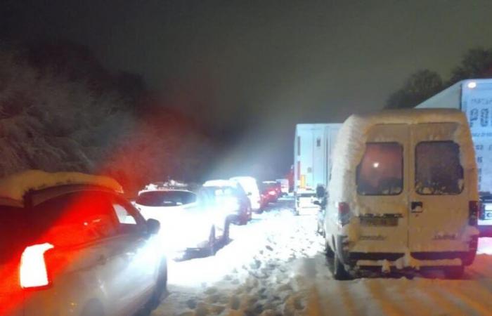 Mal tiempo. Naufragado en la A36 a causa de la nieve, testifica un Stéphanois