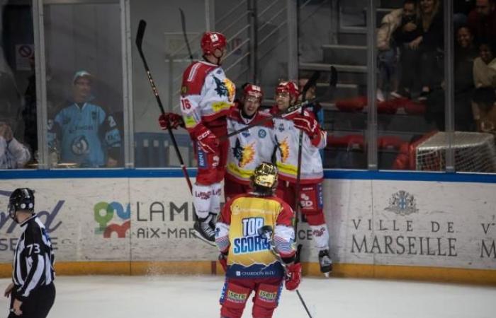 Grenoble líder indiscutible tras su victoria sobre Rouen, Marsella domina a Amiens al final del suspenso