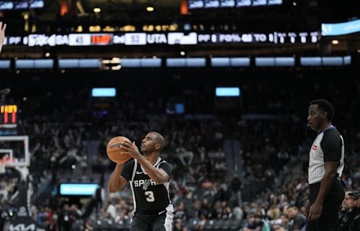 Chris Paul hizo historia en la NBA en el partido Jazz-Spurs