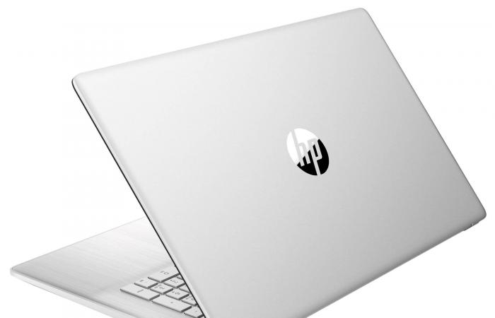 Promoción 469€ HP 17-cp2036nf, PC portátil económico plateado de gran formato 17″ IPS Full HD delgado y liviano con AMD Ryzen 5 con rápido almacenamiento SSD de 512 GB