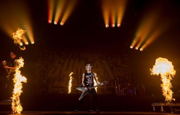 Sum 41 prende fuego a la Arena de Ginebra