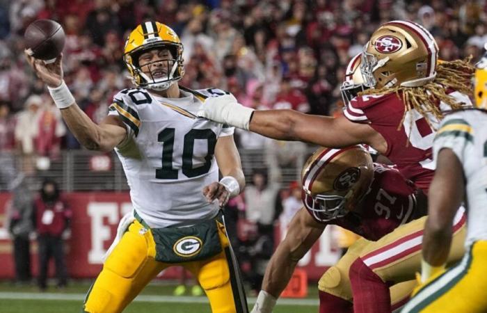 Jordan Love de los Packers aprende de la derrota en los playoffs ante los 49ers