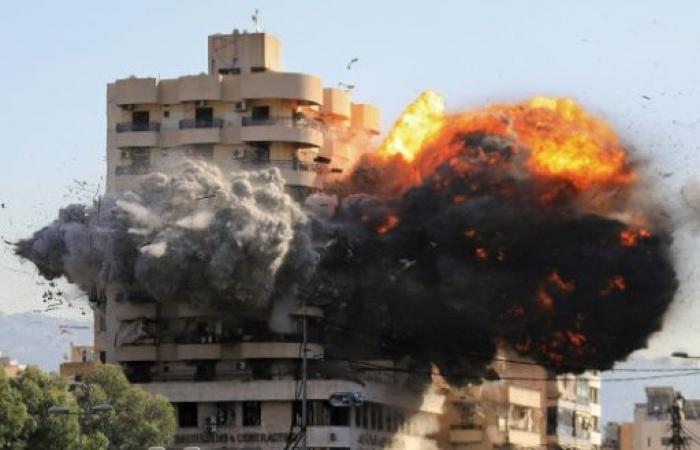 Los suburbios del sur de Beirut fueron bombardeados tras los llamamientos de Israel para evacuar.