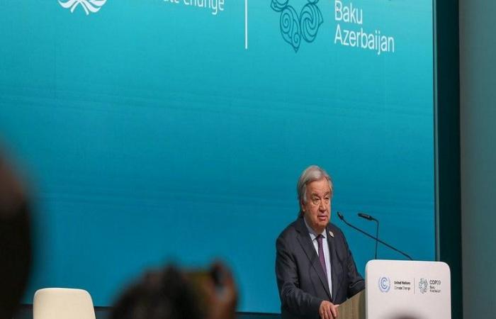 COP 29 en Bakú: António Guterres pide un acuerdo ambicioso sobre financiación climática para evitar el fracaso – VivAfrik