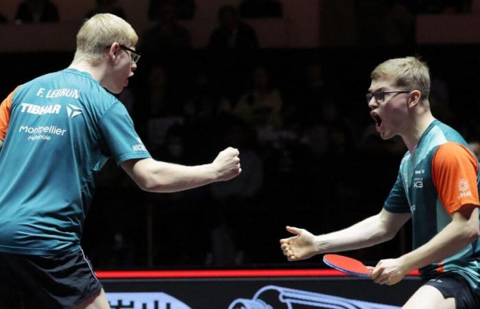 Finales WTT: Alexis y Félix Lebrun en la final de dobles tras su victoria ante Florian Bourrassaud y Esteban Dorr