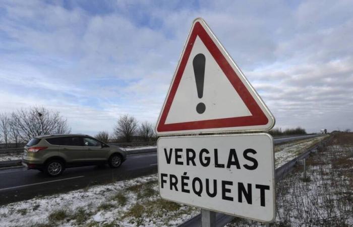 Hielo en las carreteras de Loira Atlántico